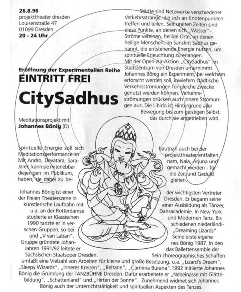 City Sadhus Flyer